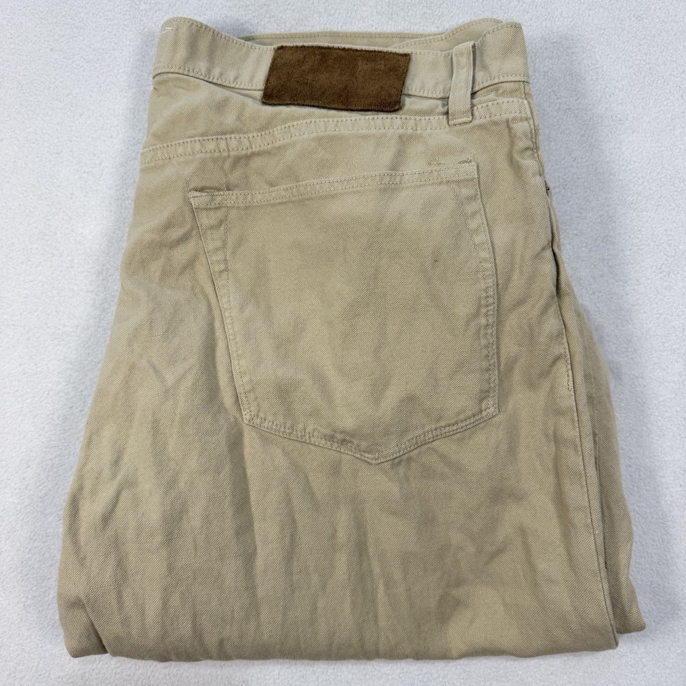 Todd Snyder Pants Mens 34x32 Beige Stretch 5 Pocket Chino Straight Casual